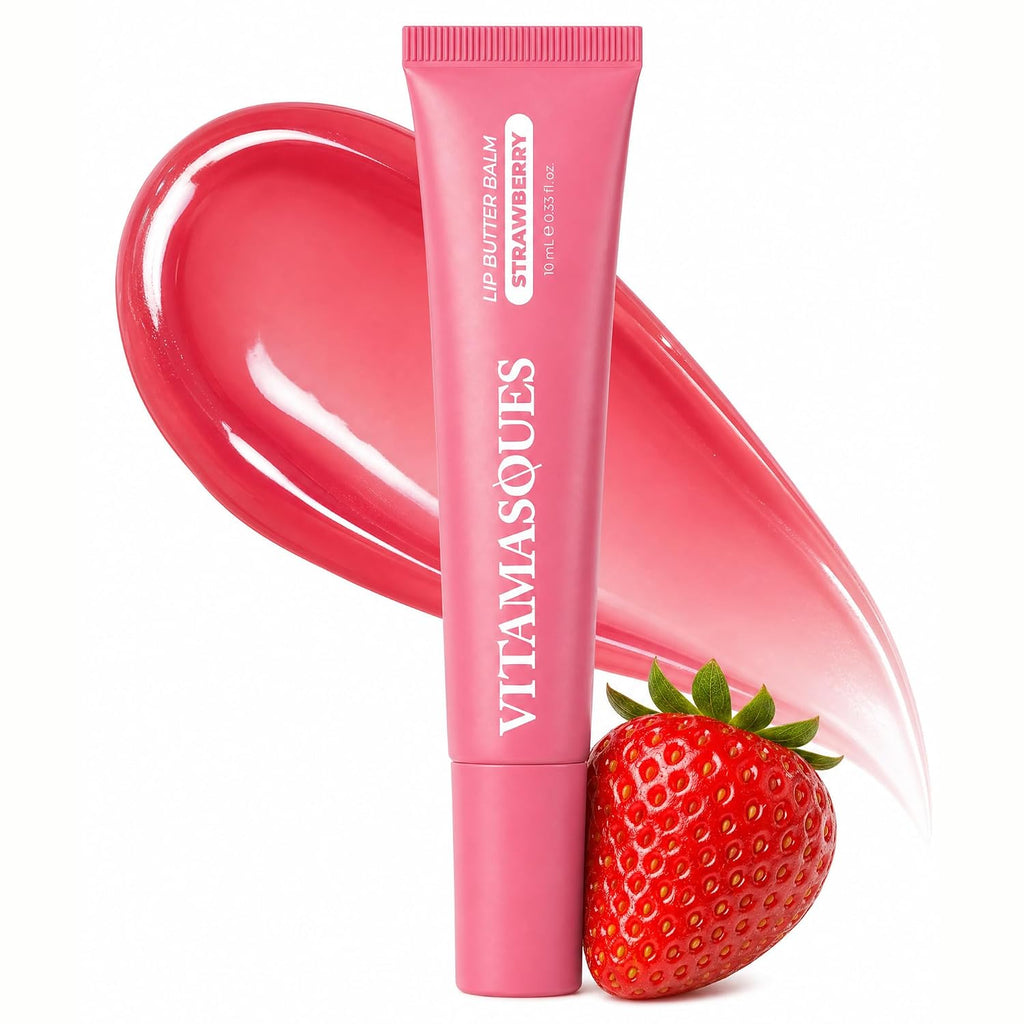 Lip Butter Balm - Strawberry, Korean Lip Balm - 0.33 Fl.Oz