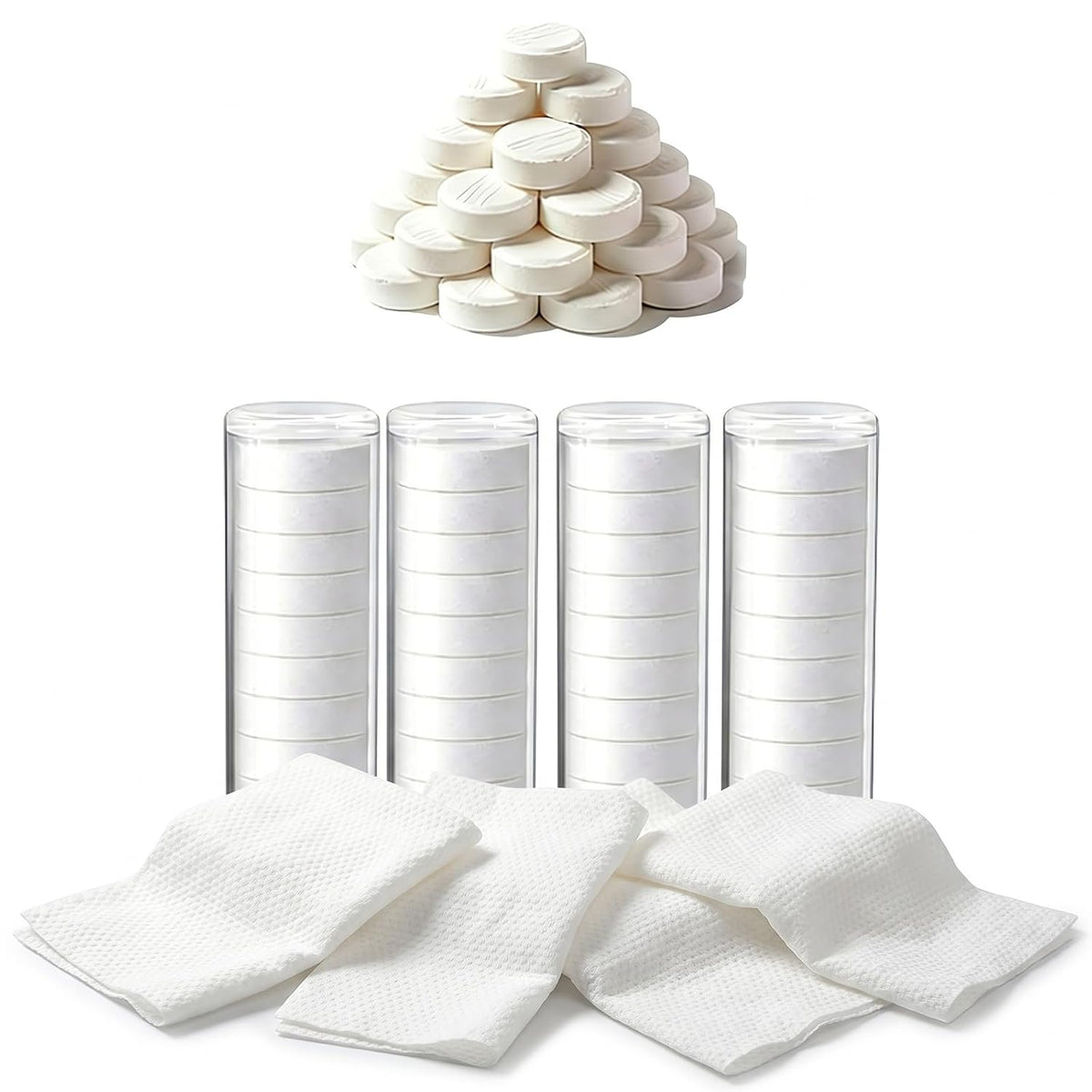 Disposable Face Towel, Portable Compressed Towel Hot Face Towel Hot Towel,It Can Be Paired with the following Hot Towel Machine ASIN: B0GR3Z1BYS (80PCS)