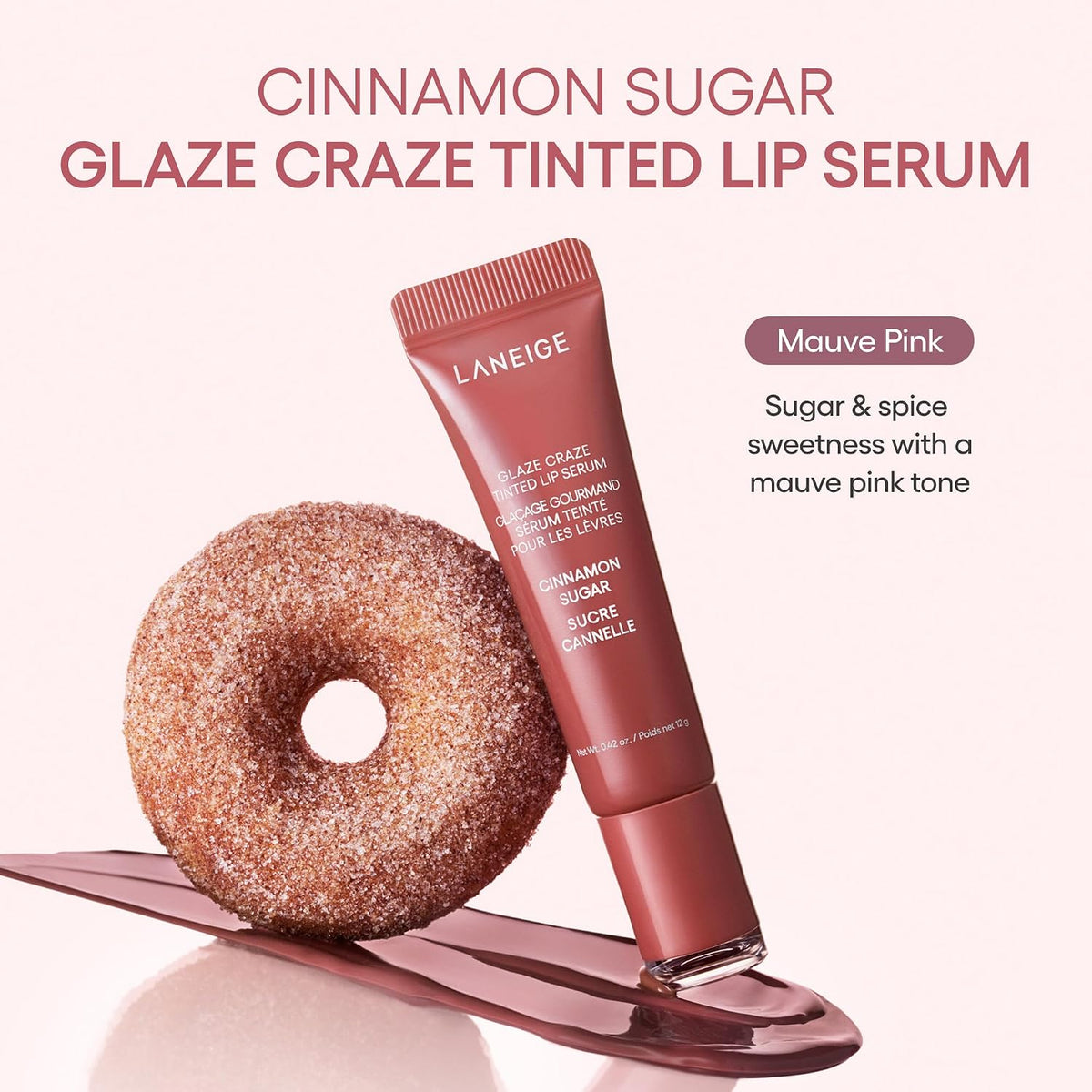LANEIGE Glaze Craze Tinted Lip Serum: Hydrating Lip Serum for Glossy, Nourished Lips with Plumping Polypeptides