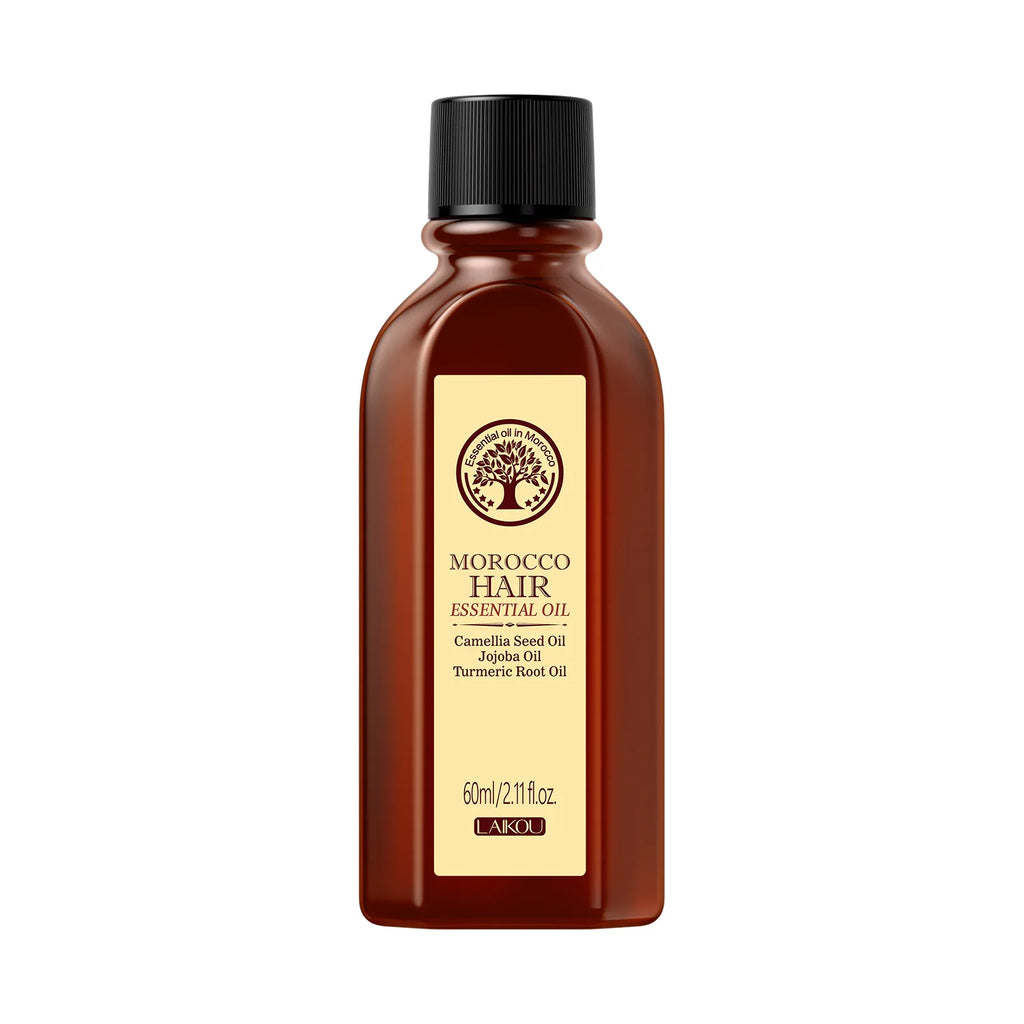 Morocco Hair Essential Oil 60Ml Repair Damaged Hair anti Frizz Nourishing Smoothing Argan Oil for All Hair Types