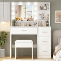 Makeup Vanity Desk with Mirror and Light