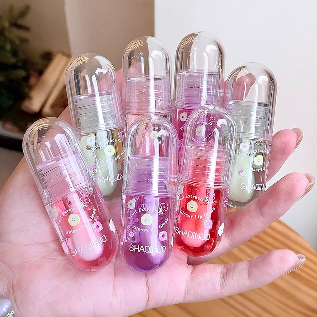 4Pcs Tinted Lip Gloss Oil Set