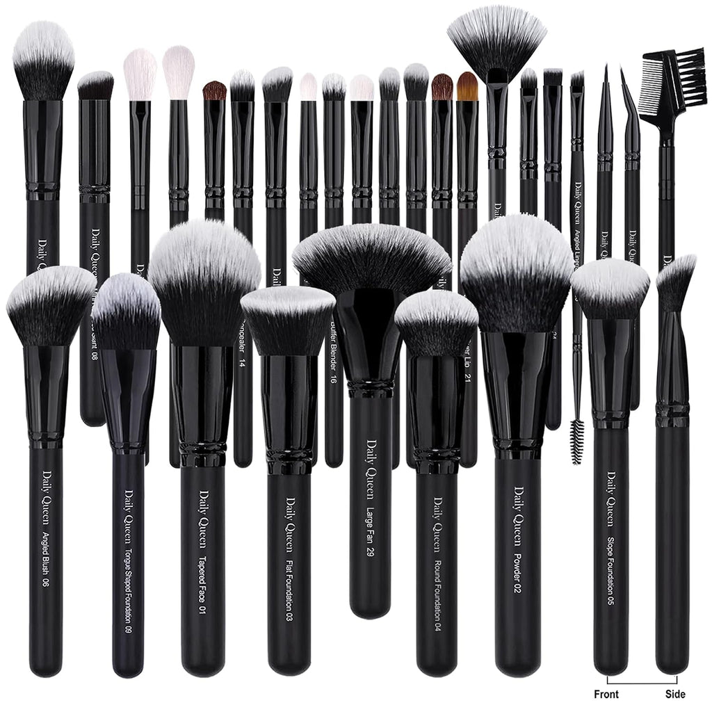 29Pcs Black Professional Makeup Brush Set