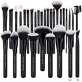 29Pcs Black Professional Makeup Brush Set