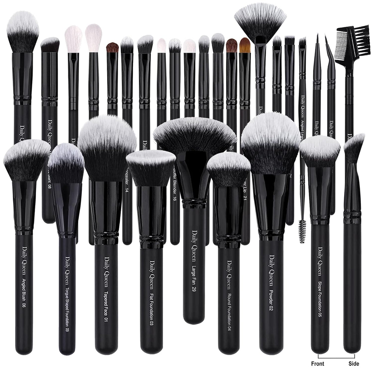 29Pcs Black Professional Makeup Brush Set
