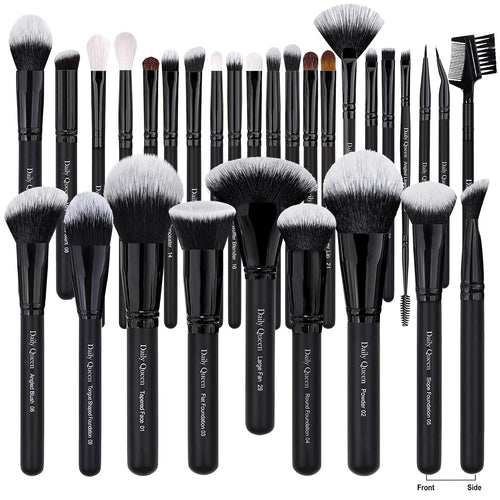 29Pcs Black Professional Makeup Brush Set