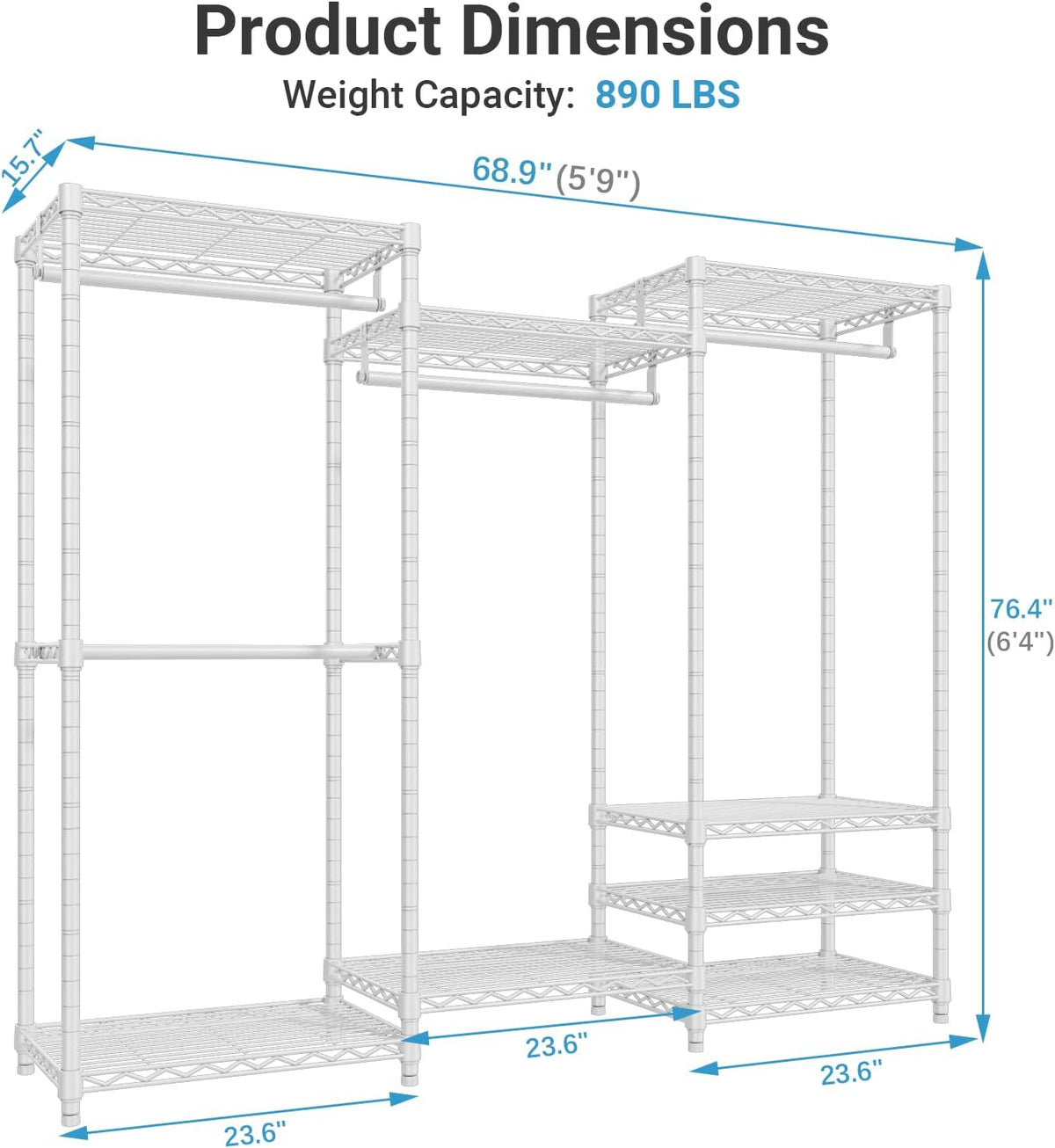 V5 Heavy Duty Clothes Rack