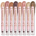 8PCS Cream Eyeshadow Stick Set, Shimmer Matte, Waterproof Long-Wear