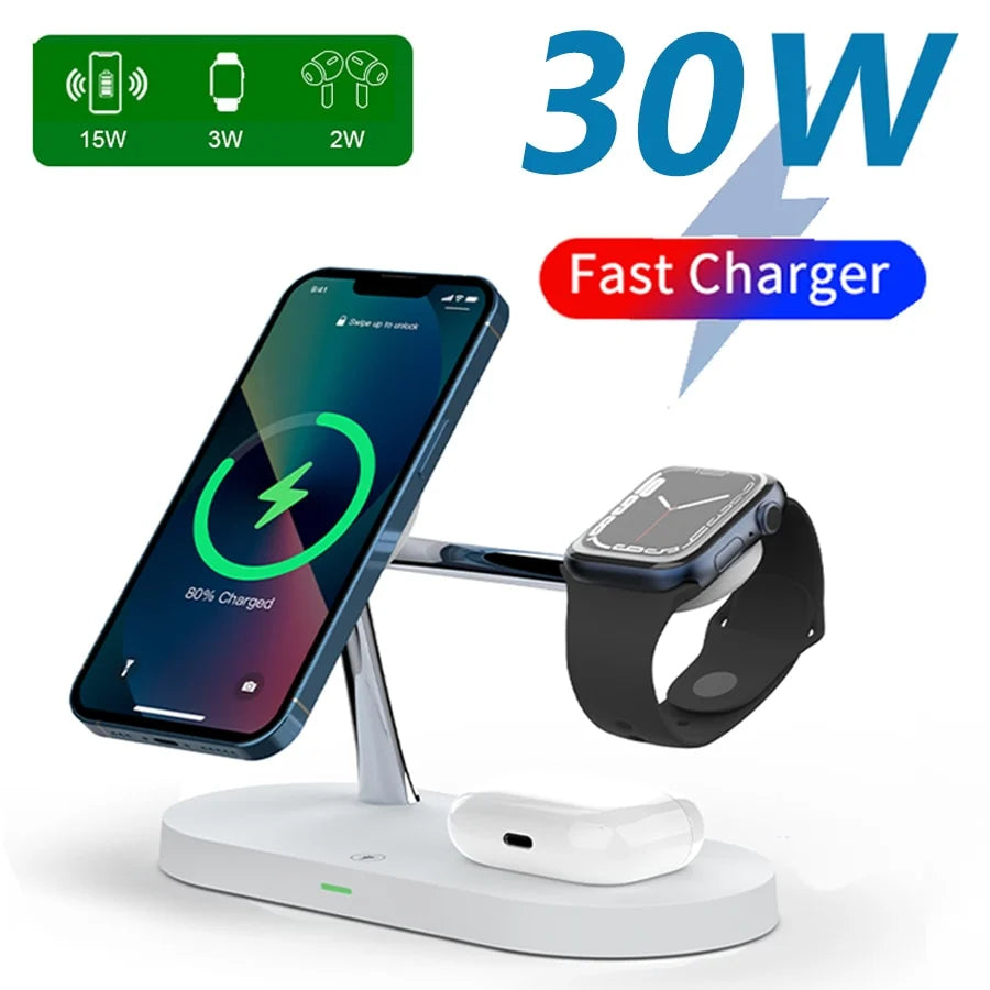 3-In-1 Wireless Magsafe Charger Stand