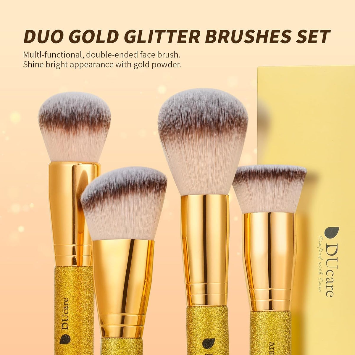 Foundation Makeup Brush Set Double-Ended 