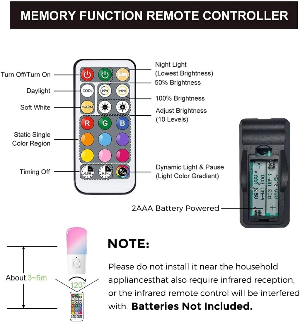  RGB Color Changing Night Lights