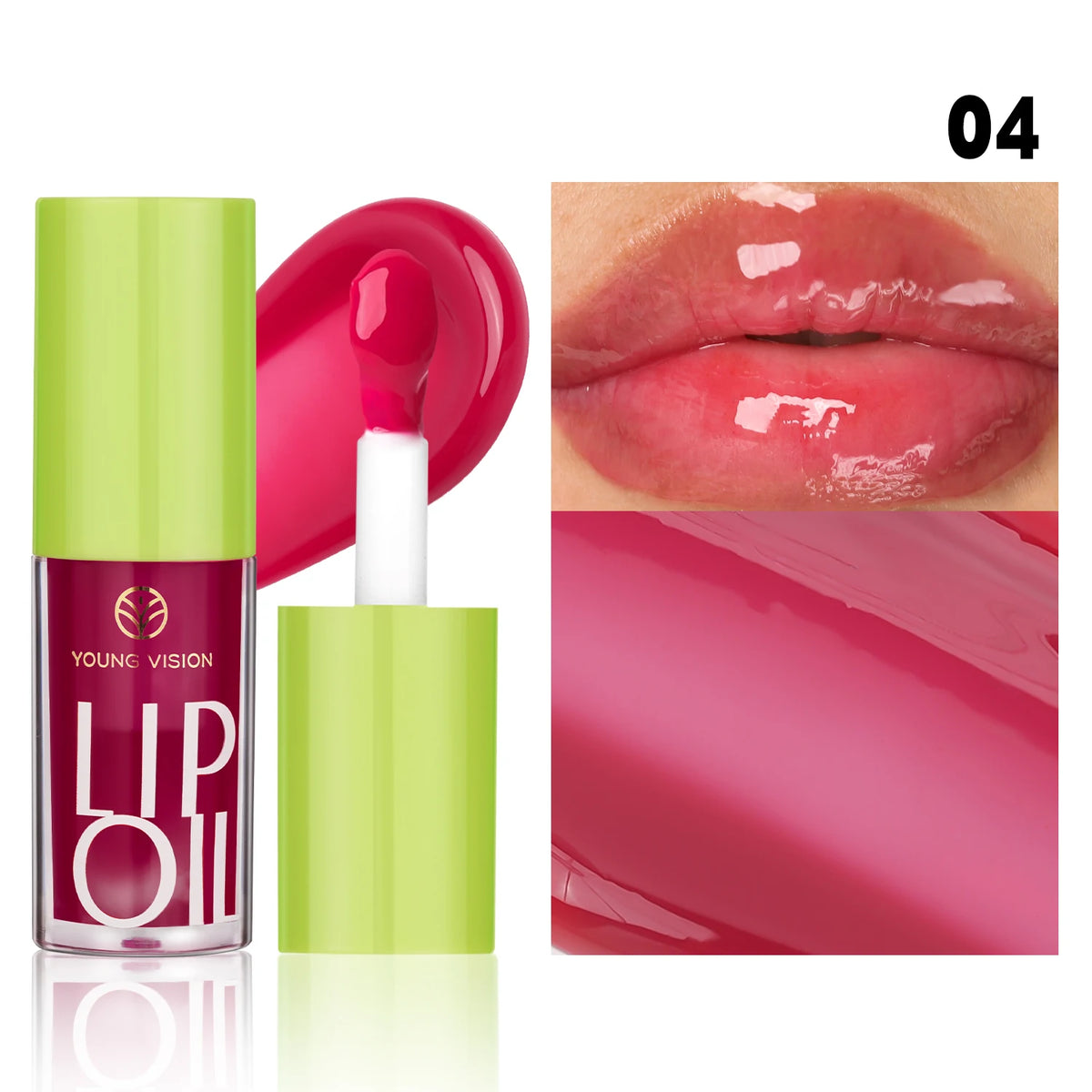 Transparent Lip Oil 6 Colors Available 