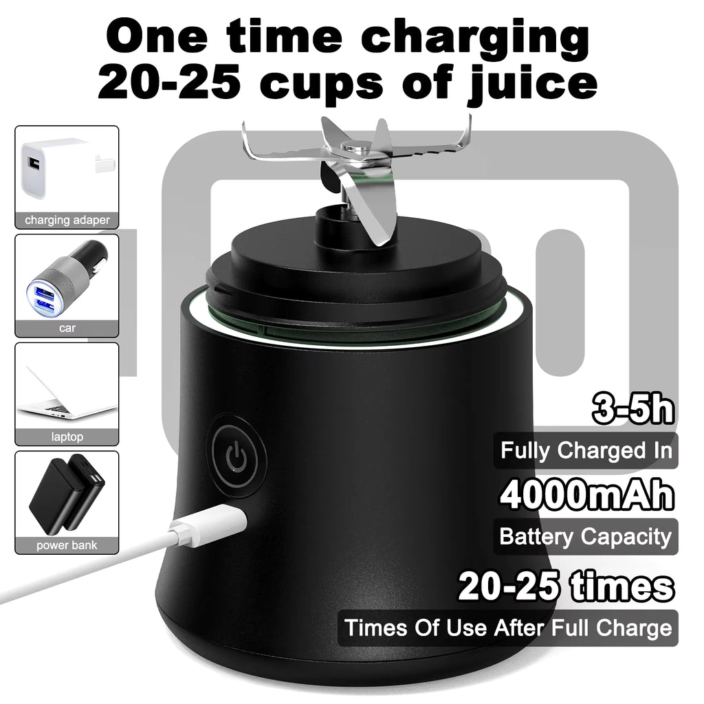 600ML  Powerful Motor Mini Blender for Shakes 