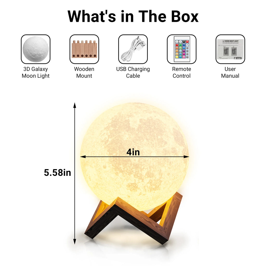 Moonlight Night Light for Kids Adults