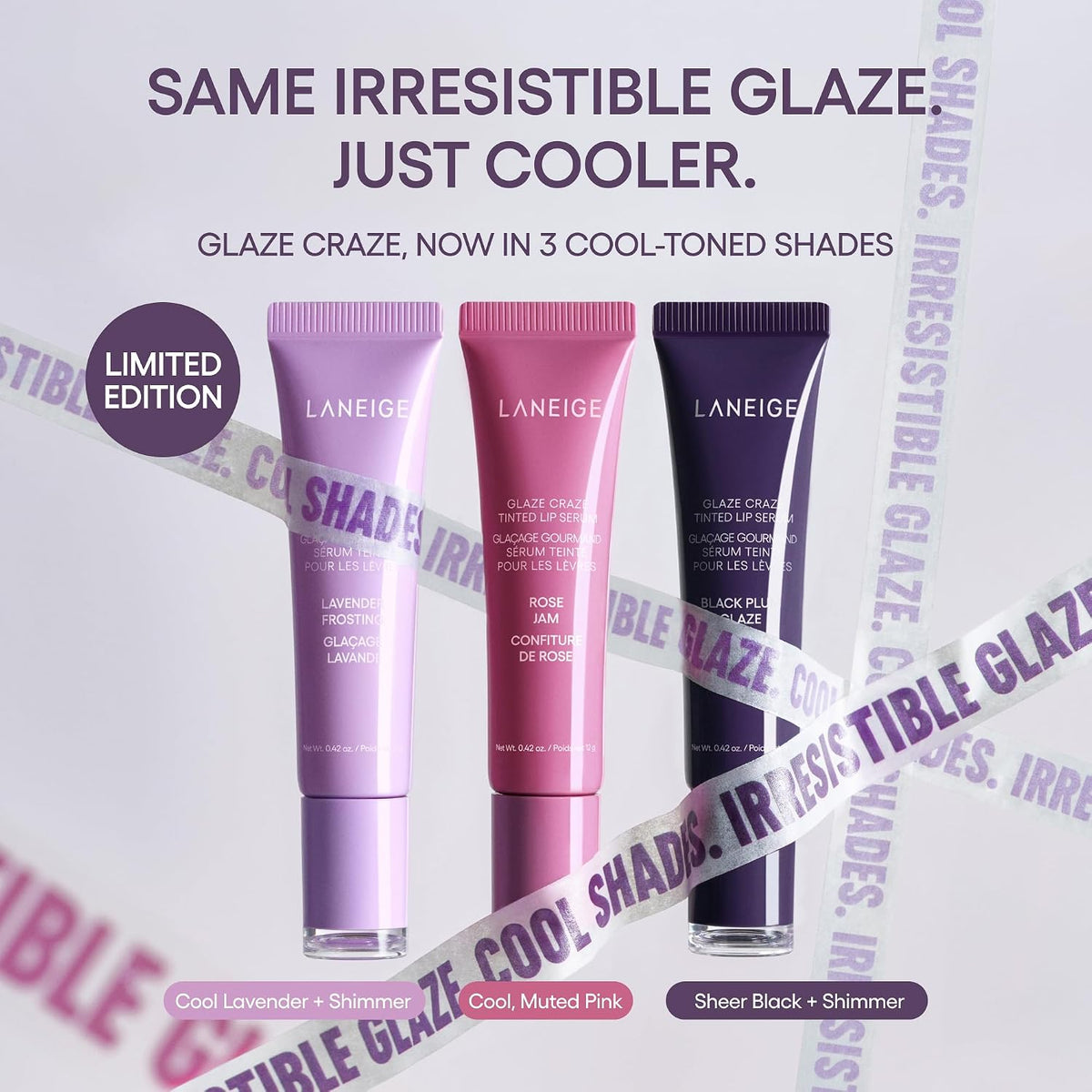 LANEIGE Glaze Craze Tinted Lip Serum: Hydrating Lip Serum for Glossy, Nourished Lips with Plumping Polypeptides