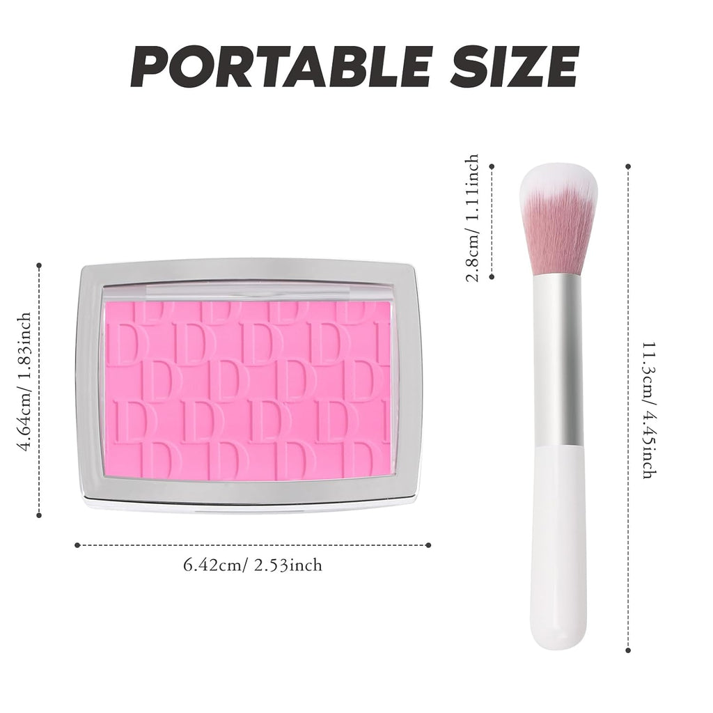 Pink Blush Powder Blush for Cheeks with Brush, 001#