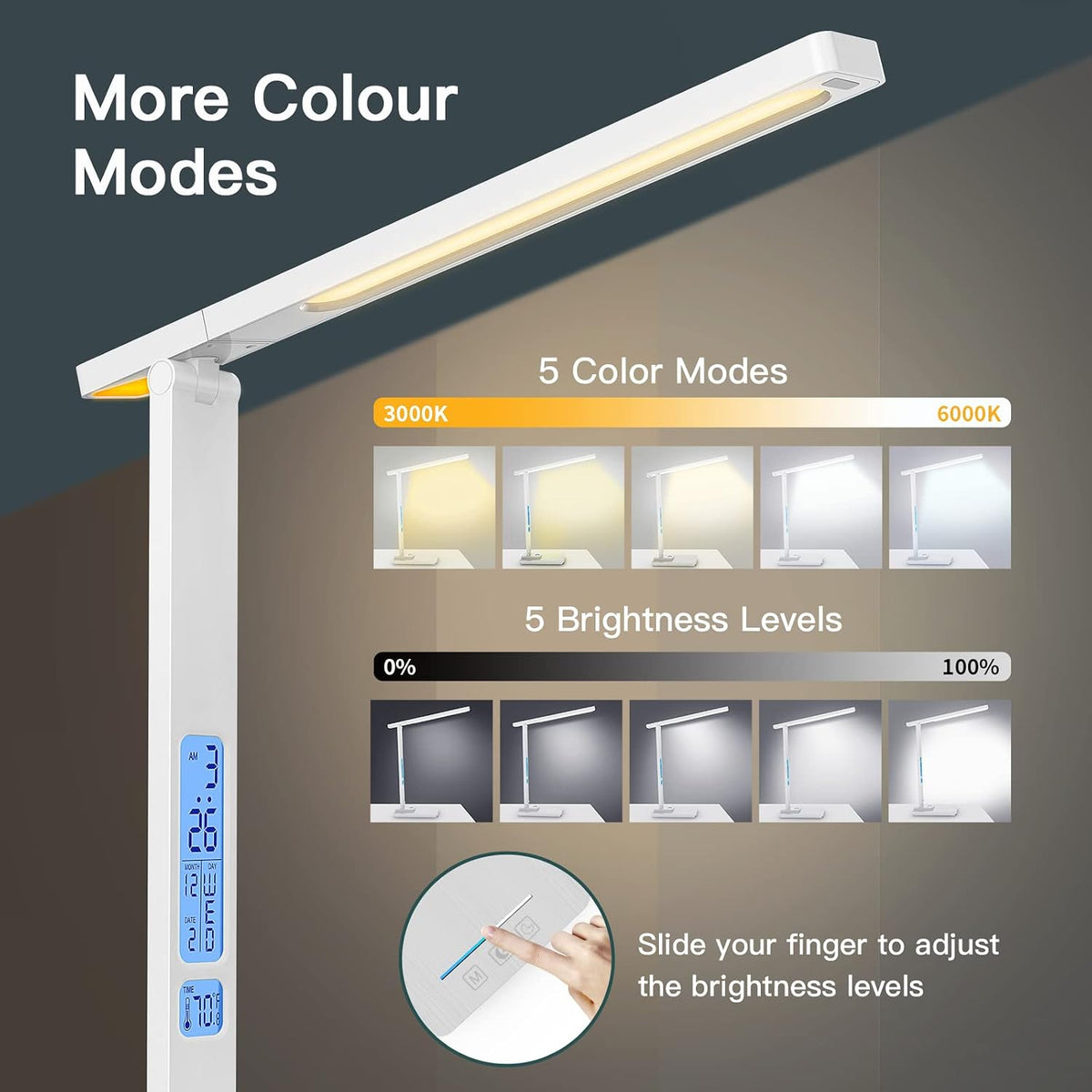 LED Desk Lamp with Wireless Charger