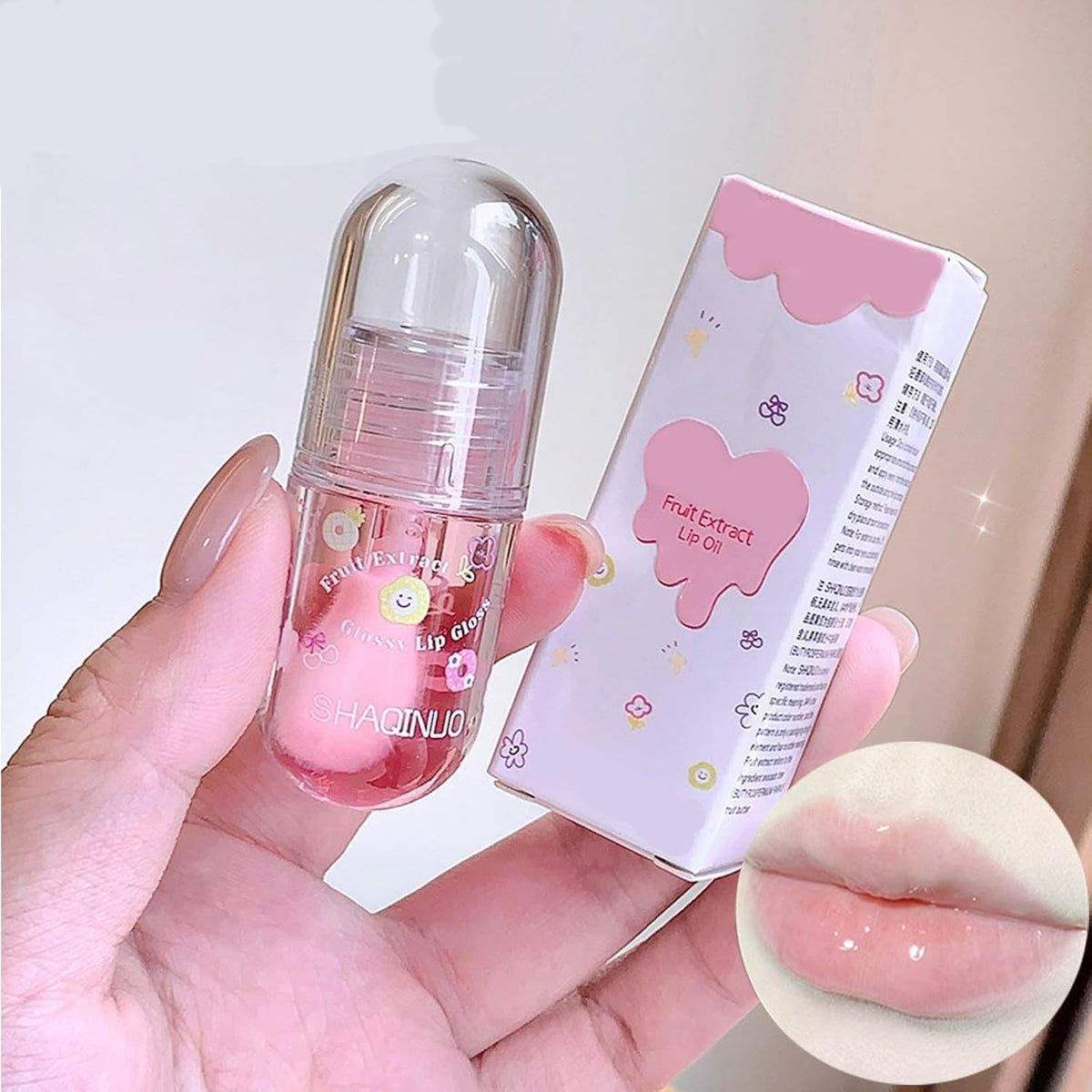 4Pcs Tinted Lip Gloss Oil Set