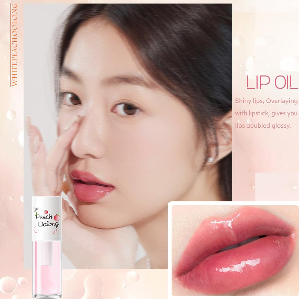 4Pcs Hydrating Clear Lip Oil