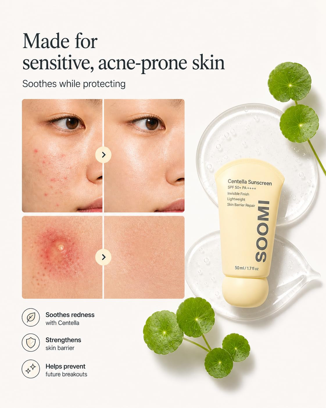 Skin Centella Sunscreen 50Ml 