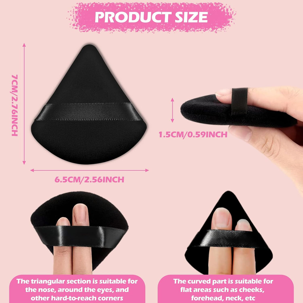 120 Pieces Powder Puff Face Triangle Powder Puff 