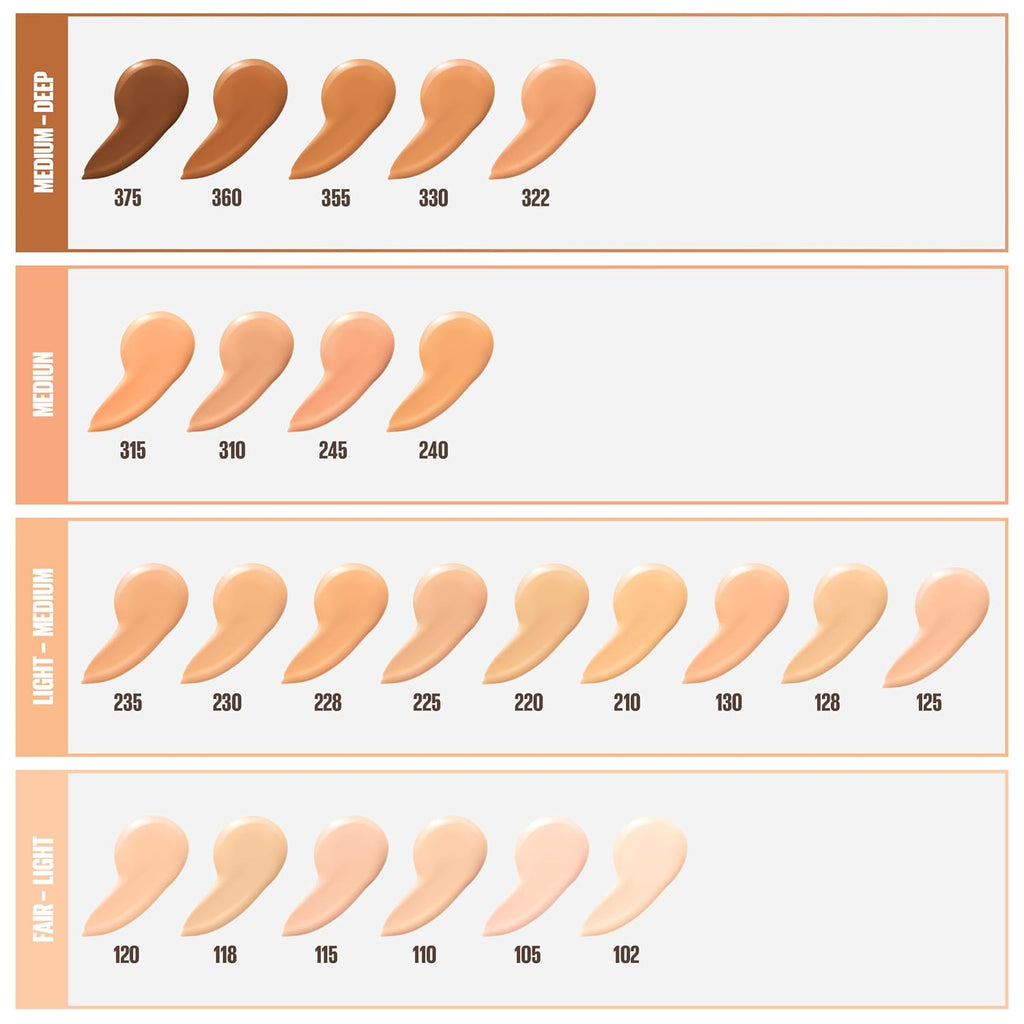 Fit Me Dewy + Smooth Liquid Foundation Makeup, Natural Buff, 1 Count (Packaging May Vary)