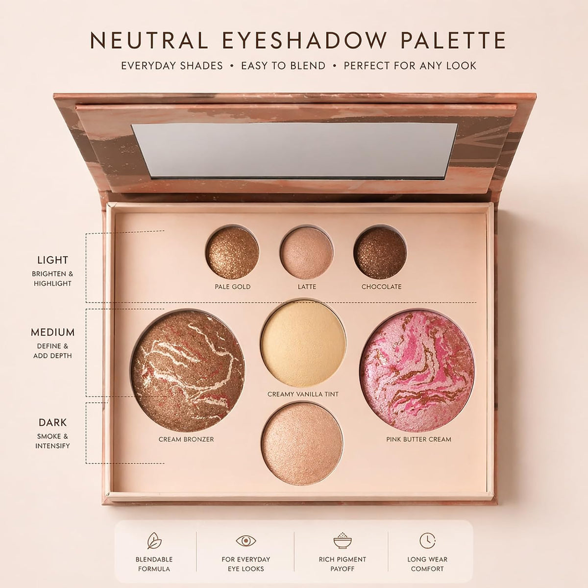 Baked Full Face Palette for Mature Skin All in One Makeup Palette