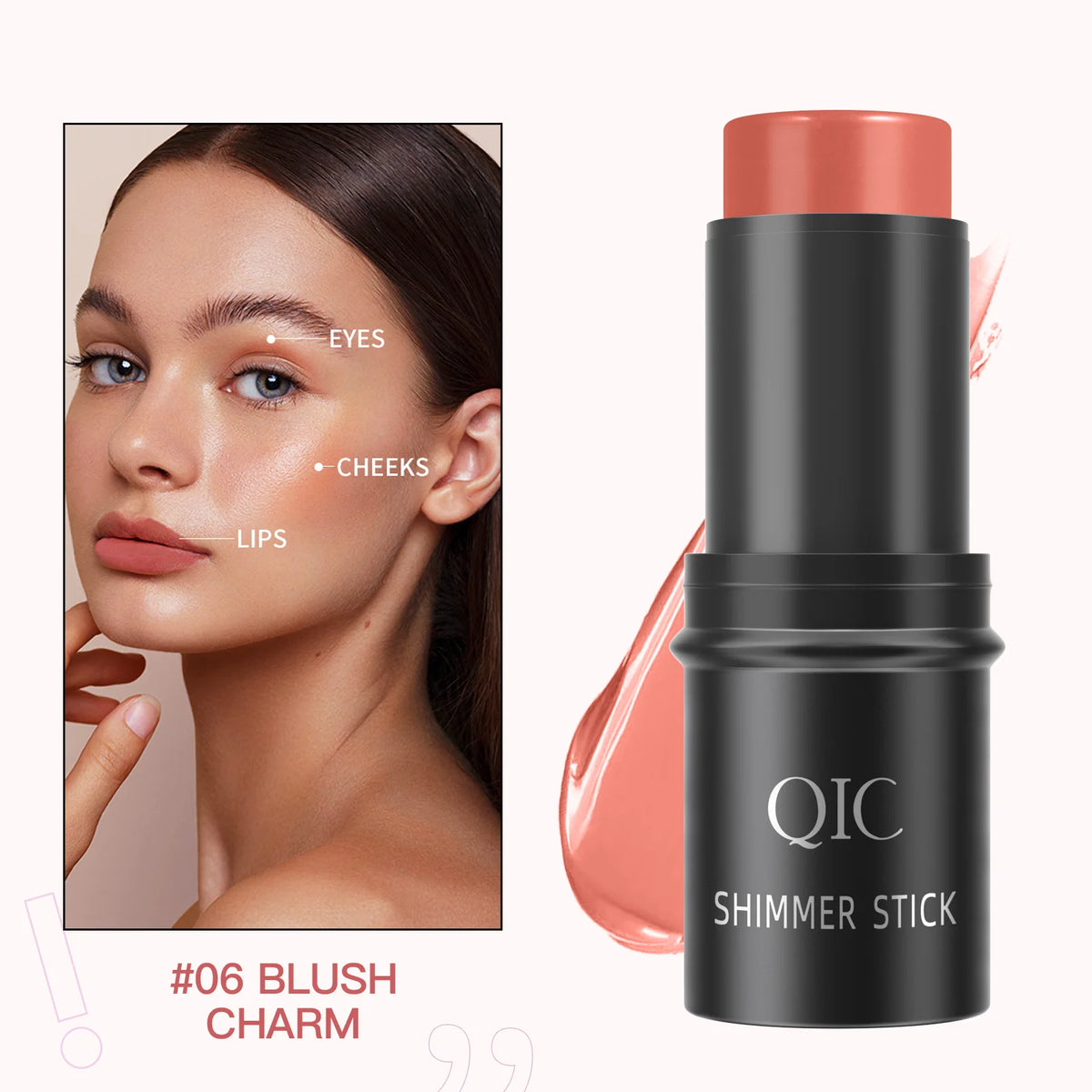 Glitter Highlighter Bronzer Contour Stick for Face Blush Shimmer Powder Creamy Makeup Cosmetics