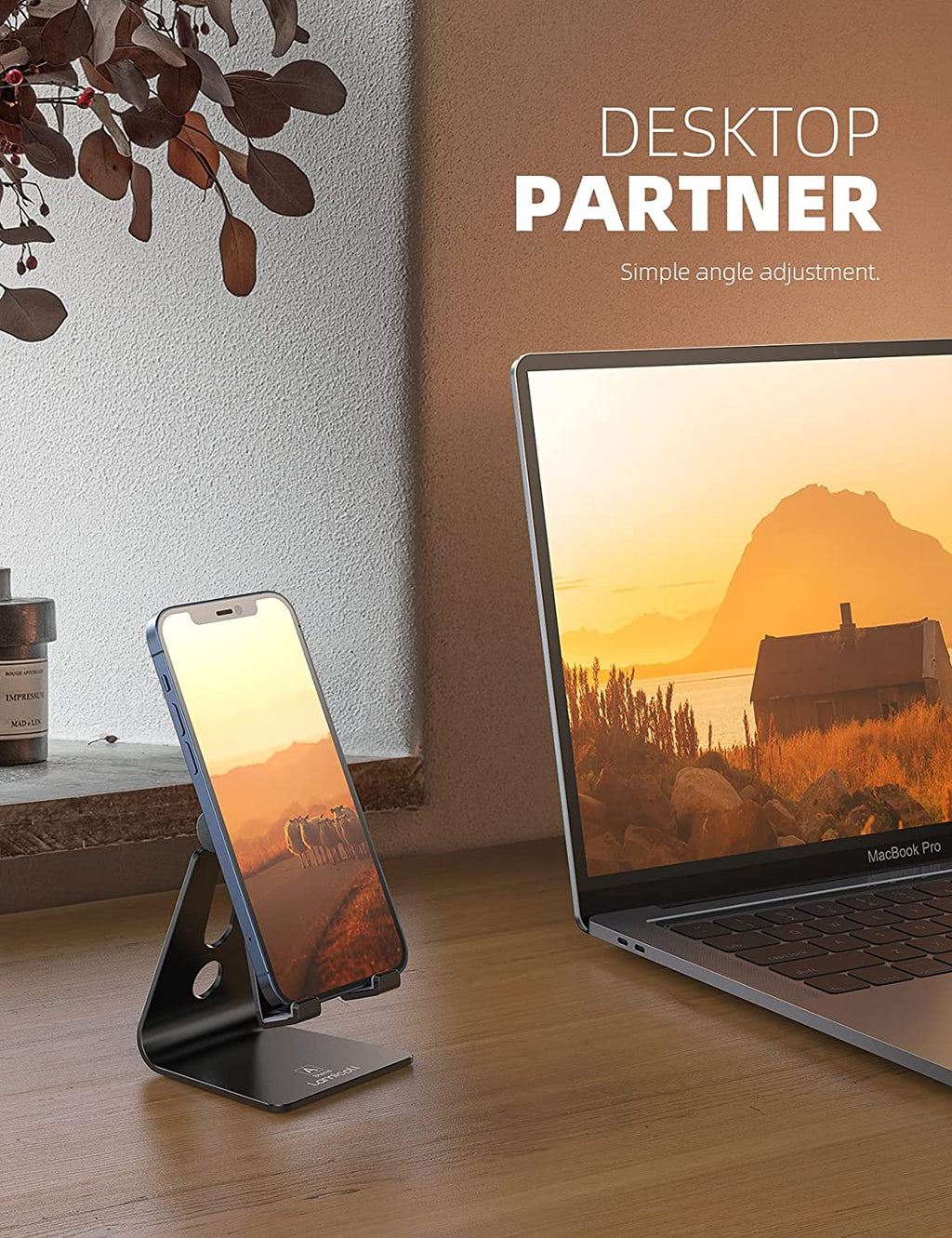 Adjustable Desk Phone Holder for Iphone