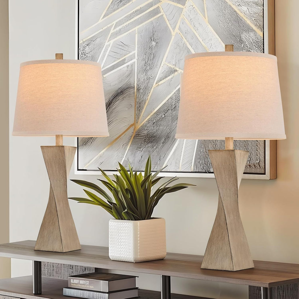 Bedside Lamps Set of 2 Unique 