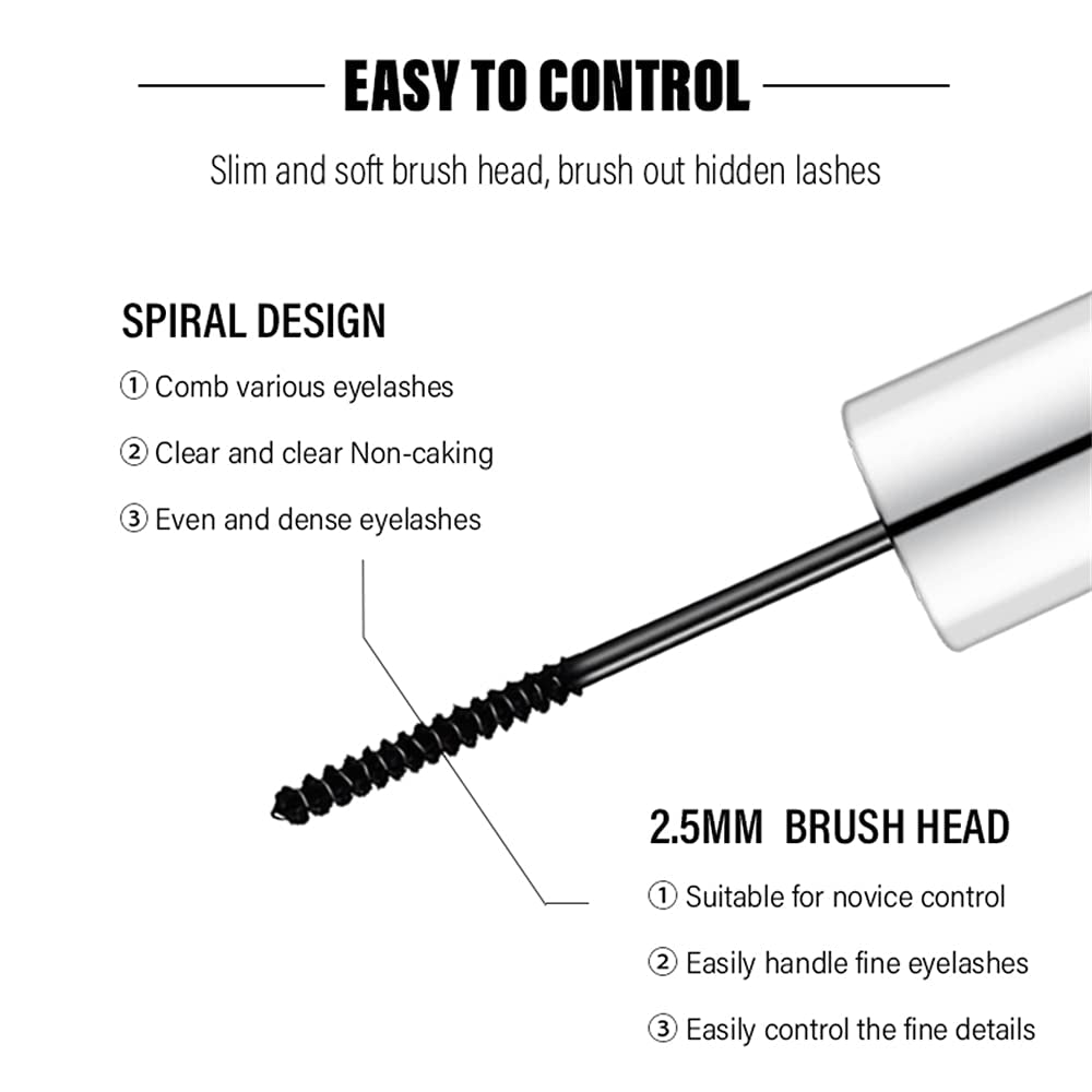 Waterproof Mascara for Fine Short Eyelash, Washable 