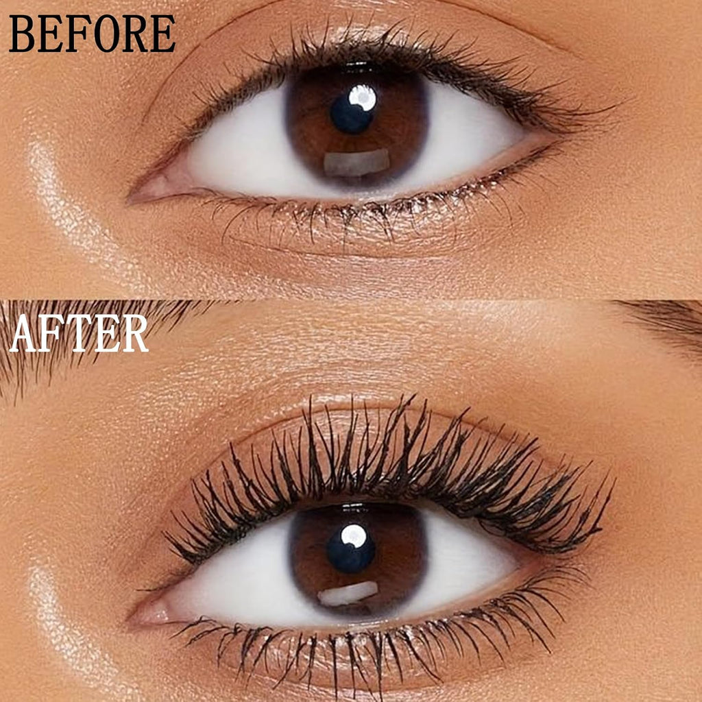 Iron Wand Mascara, Metal Mascara Wand, Added Fiber, Black, 0.28 Fl. Oz.