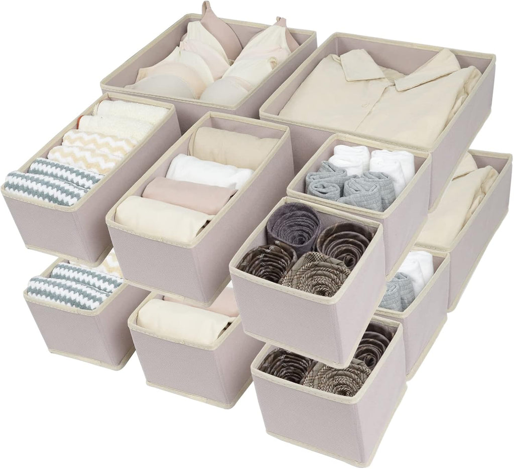 12 Pack Drawer Organizer Clothes