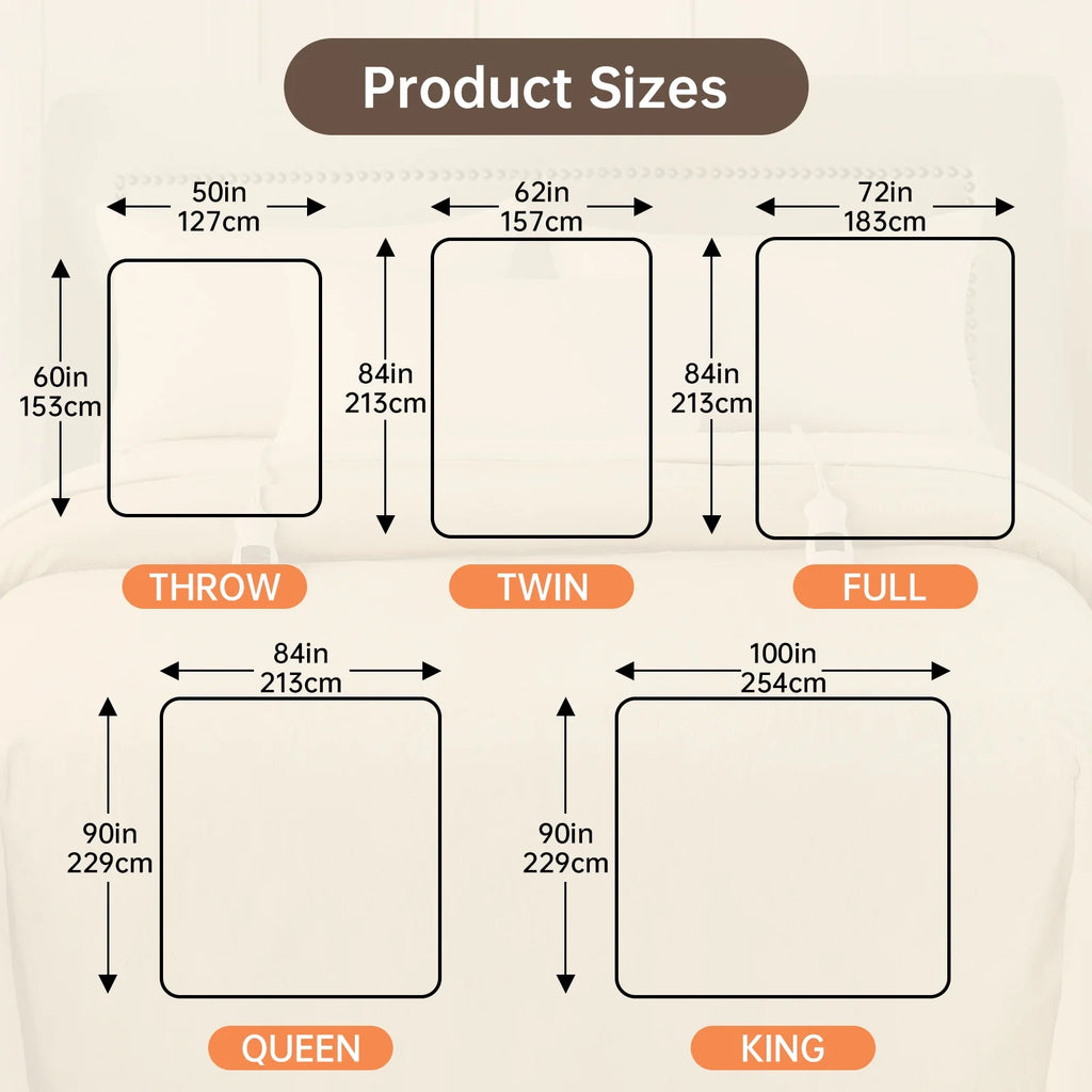 Heated Blanket Throw Size