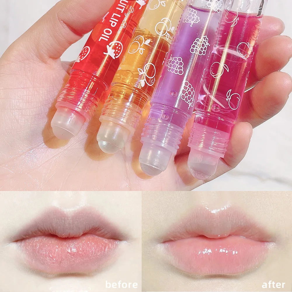 Roll-On Lip Oil Moisturizing Lip Balm Liquid 