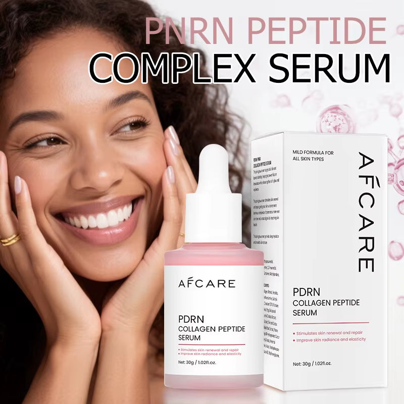 Korean Skincare Complex Peptide Acne Serum with PDRN Collagen - Pore Shrinking Melanin Fading Skin Brightening and Smoothing