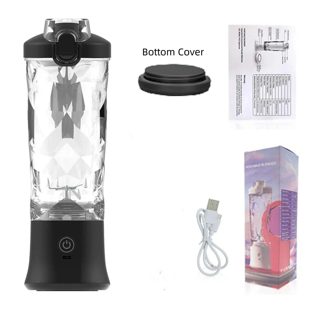 600ML  Powerful Motor Mini Blender for Shakes 