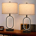 23" Bedside Lamps Set of 2