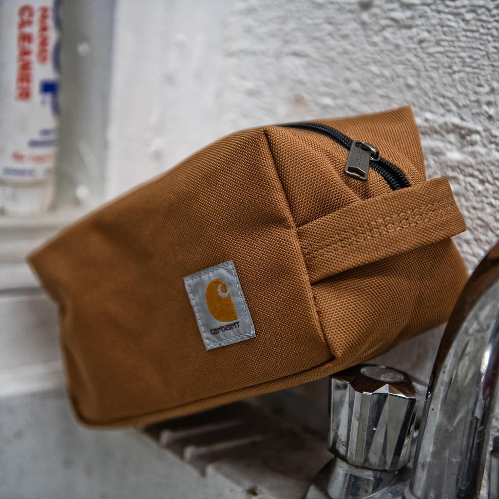 Classic Zippered Travel Kit  Brown