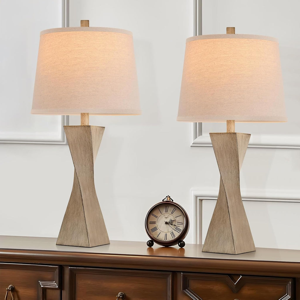 Bedside Lamps Set of 2 Unique 