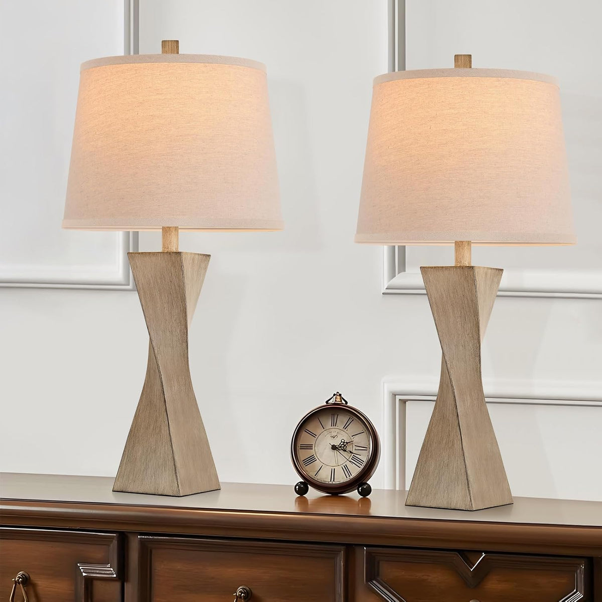 Bedside Lamps Set of 2 Unique 