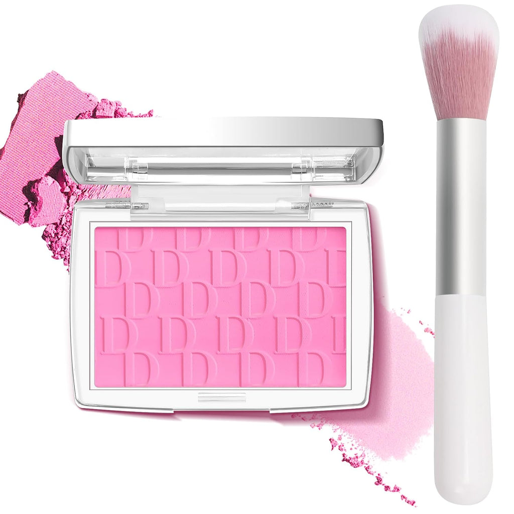 Pink Blush Powder Blush for Cheeks with Brush, 001#