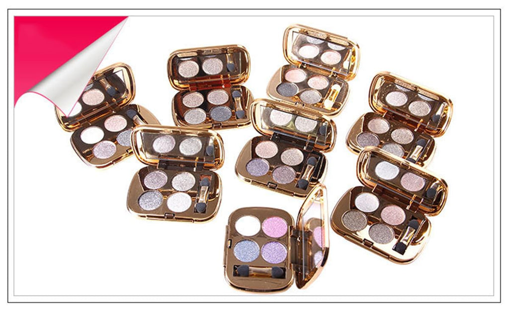 Glitter Eyeshadow Palette Makeup Set,4 Colors 