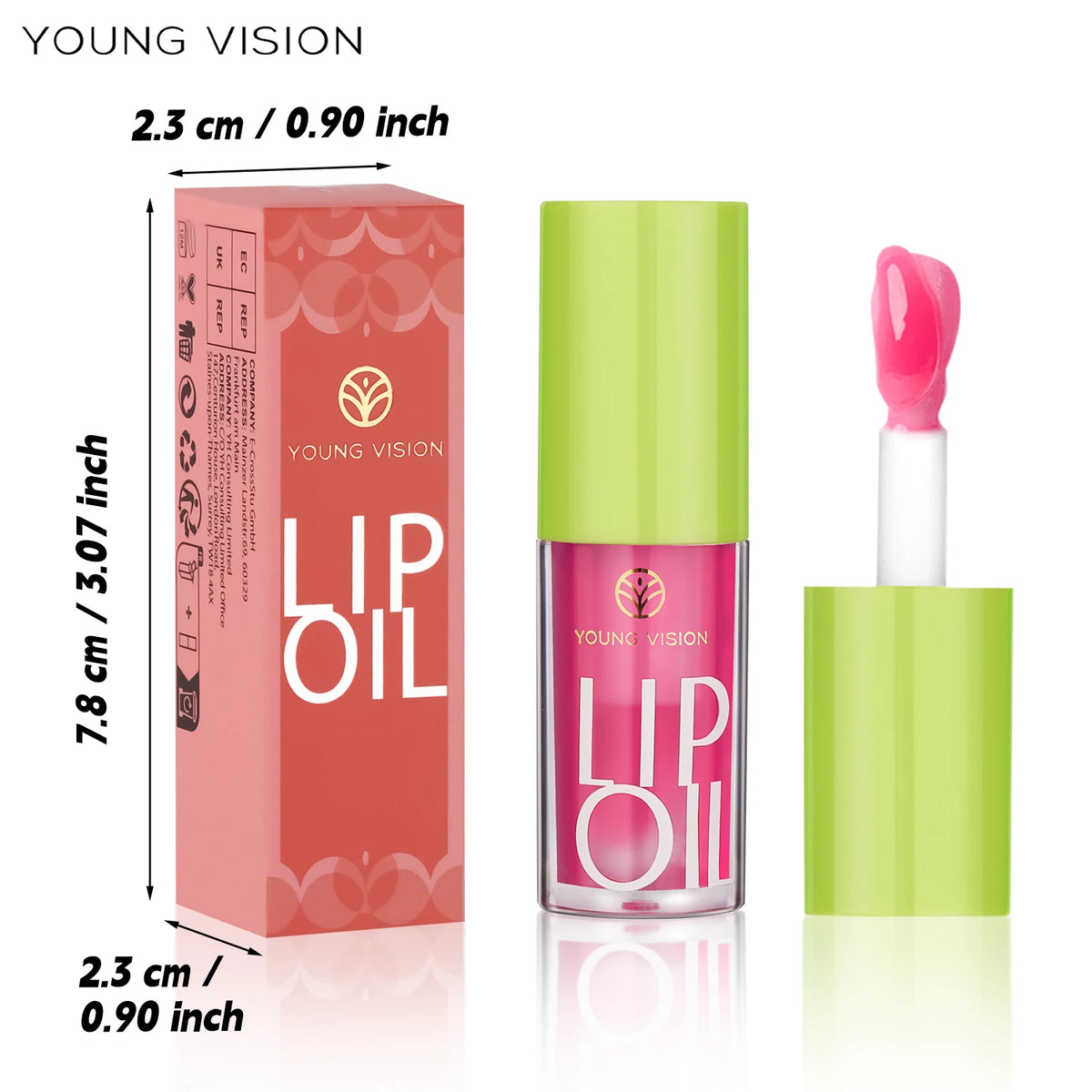 Transparent Lip Oil 6 Colors Available 