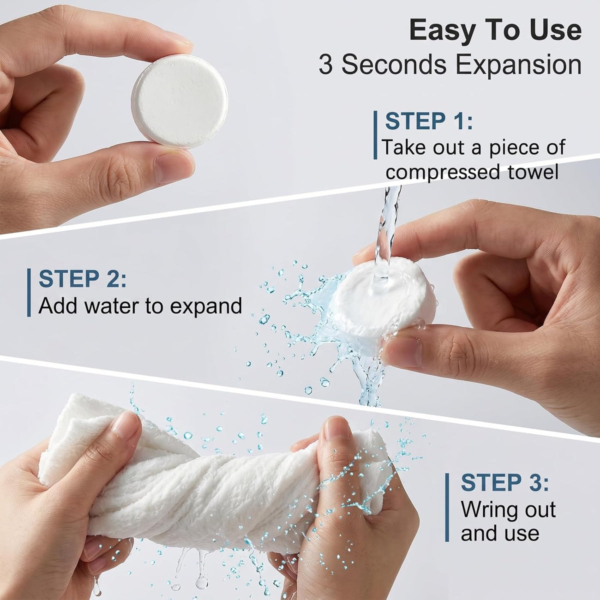 Disposable Face Towel, Portable Compressed Towel Hot Face Towel Hot Towel,It Can Be Paired with the following Hot Towel Machine ASIN: B0GR3Z1BYS (80PCS)