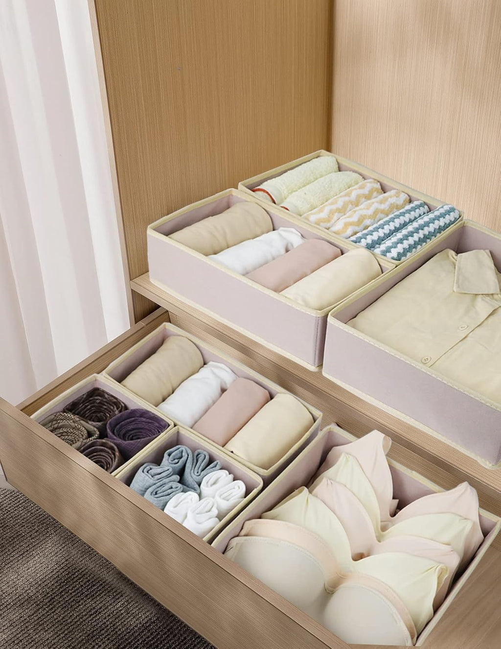 12 Pack Drawer Organizer Clothes