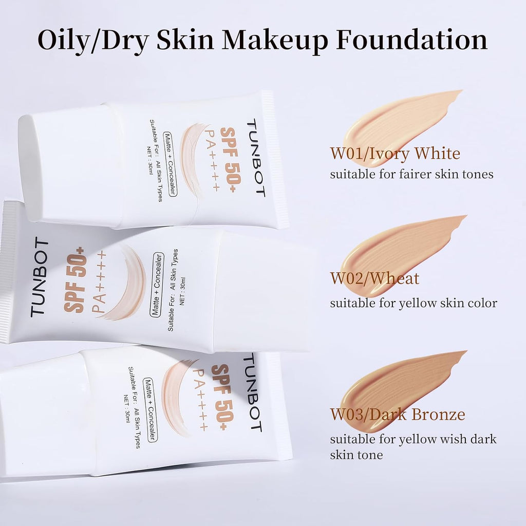Matte Foundation, Face Foundation Makeup, Concealer SPF 50