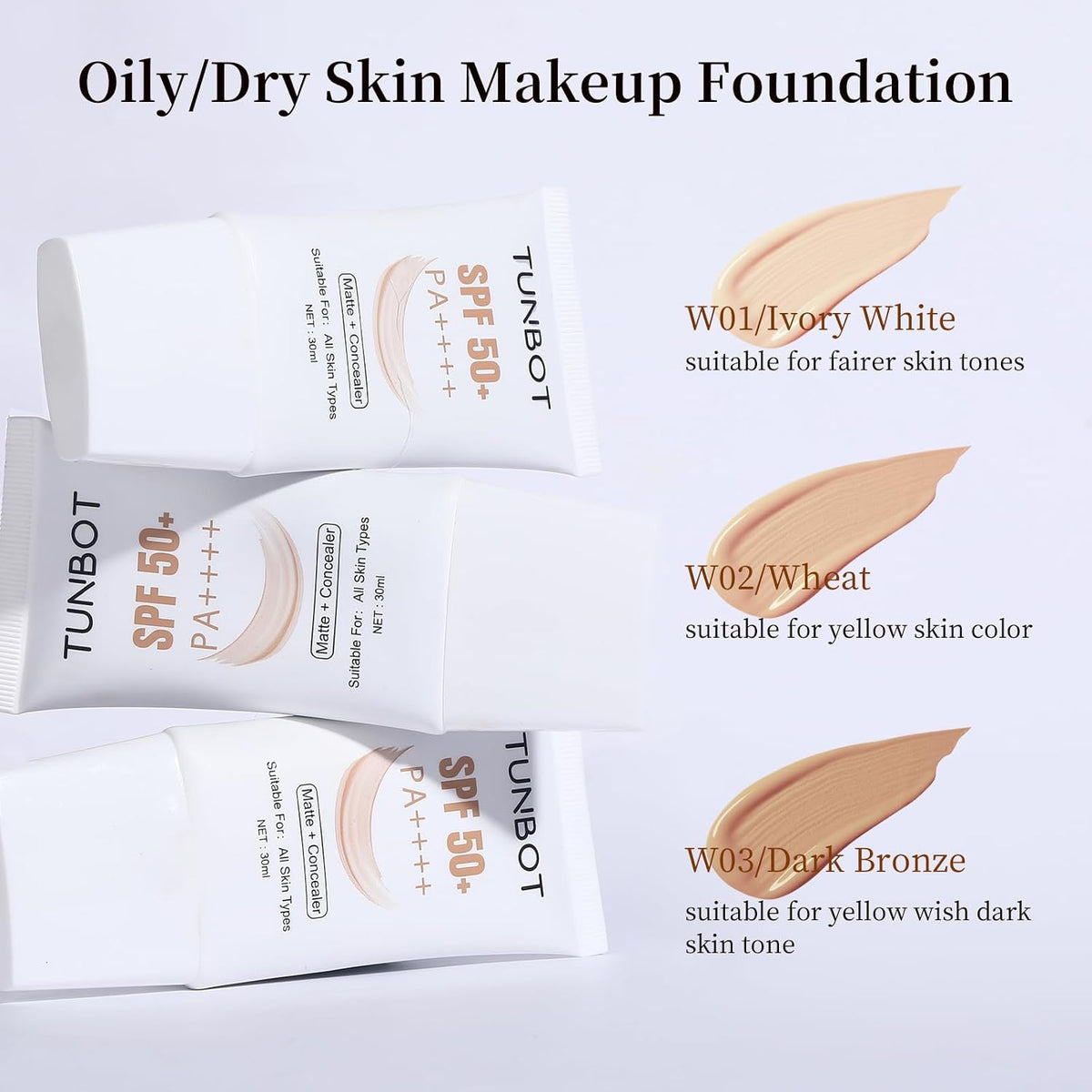 Matte Foundation, Face Foundation Makeup, Concealer SPF 50