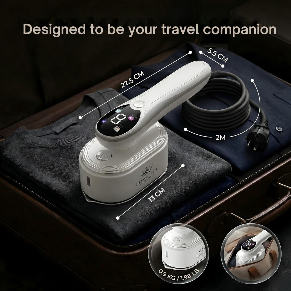 Travel Steamer for Clothes with Ironing Gloves