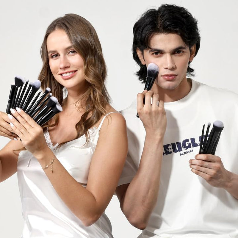 29Pcs Black Professional Makeup Brush Set